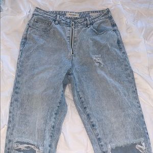 Pacsun Mom Jean with Zipper Detail